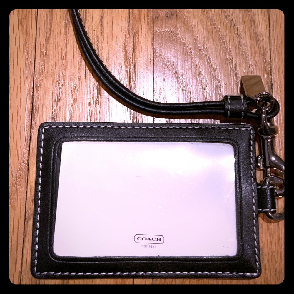 Coach ID Lanyard and Card Holder, New